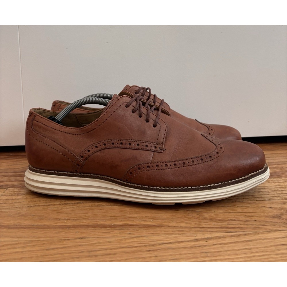 Cole Haan Men's Original Grand Classic Wingtip Oxford Shoes Brown Size 10 M